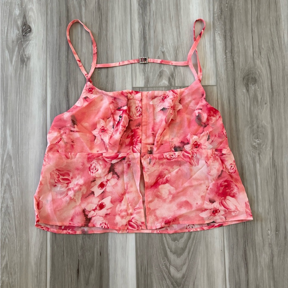 Cider Pink Floral Camisole Top